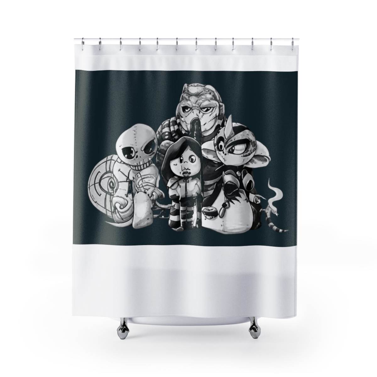 Rimworld Ate Without Table 3 Thrumbo Rimworld Active Shower Curtain - Official Creator merchandise