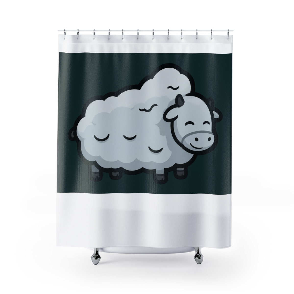 Rimworld Muffalo Shower Curtain - Official Creator merchandise