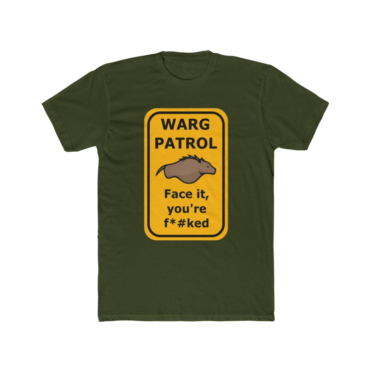 Rimworld Warg Patrol Warning Sign136 - alternate angle 4, merchandise