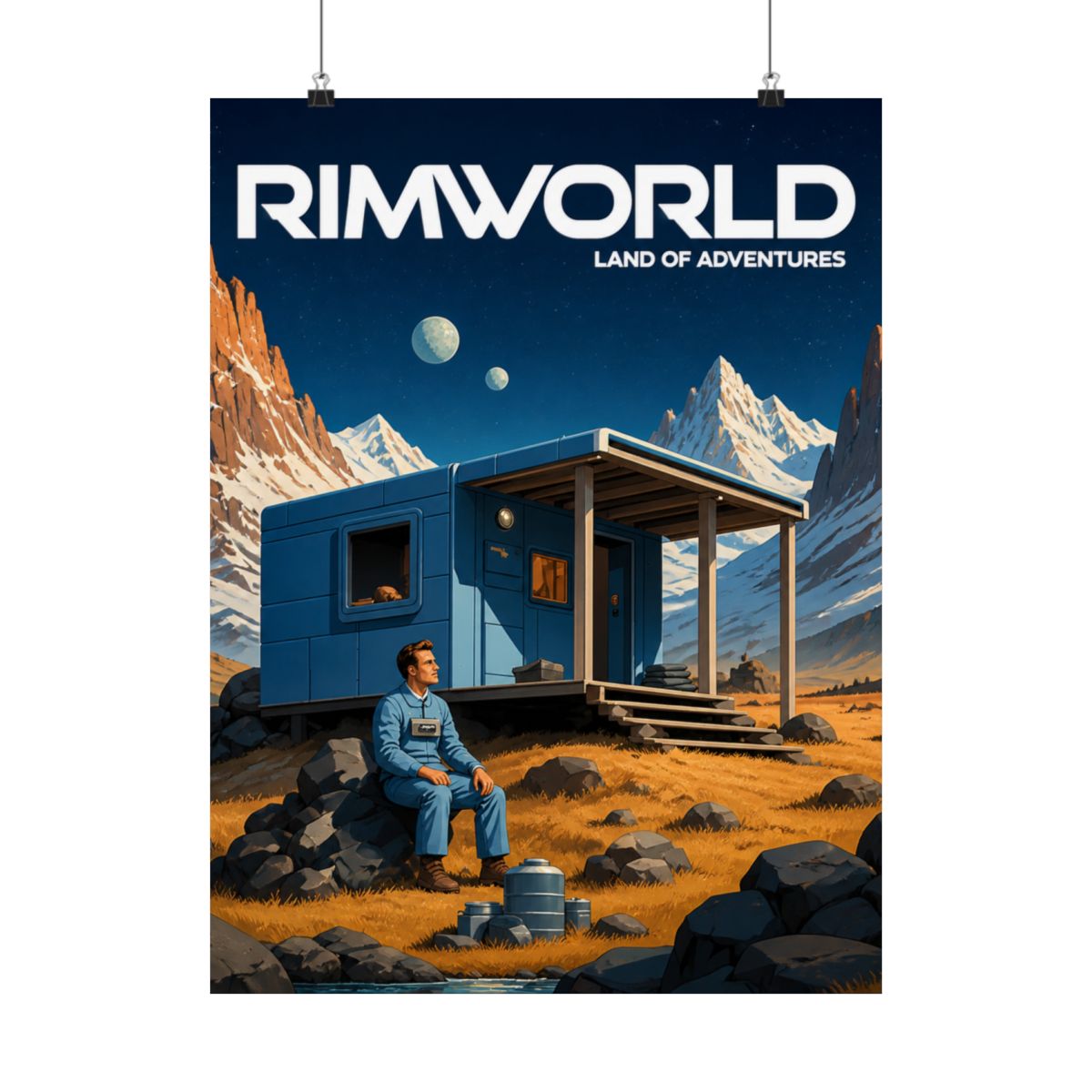 Rimworld. Land of Adventures - RimWorld official Posters & Wall Art merch