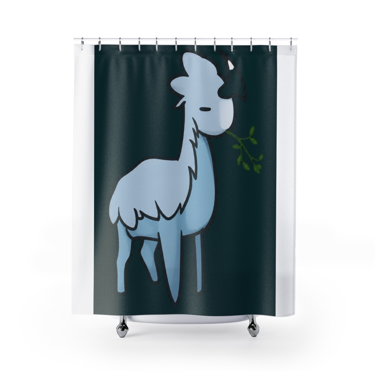 Rimworld Ate Without Table 3 Thrumbo Shower Curtain - Official Creator merchandise