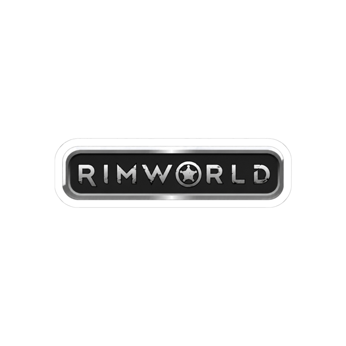 Rimworld Text Metal Boiler Plate - Official Creator merchandise