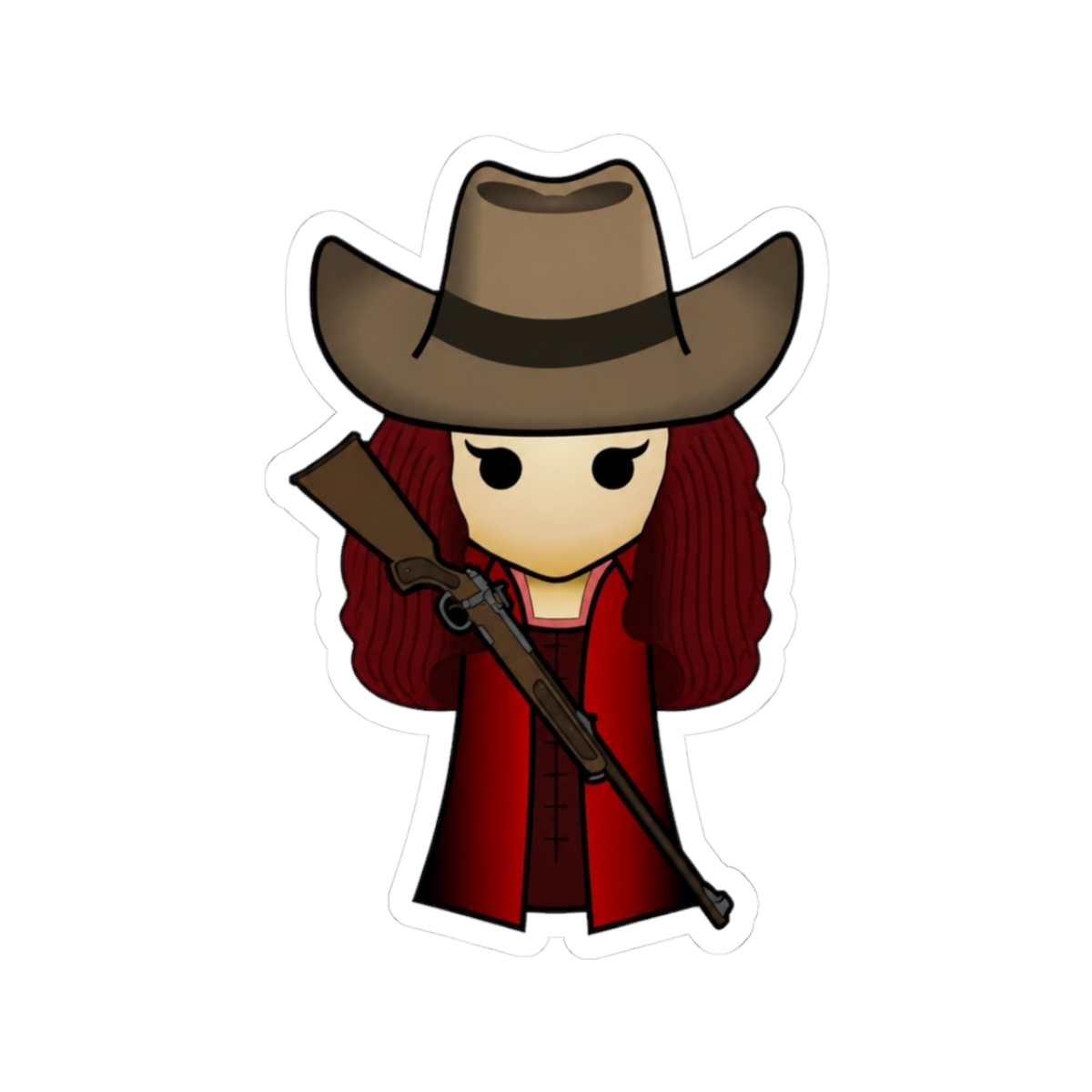 Rimworld Raider Pawn (Female with Red Coat) - Official Creator merchandise