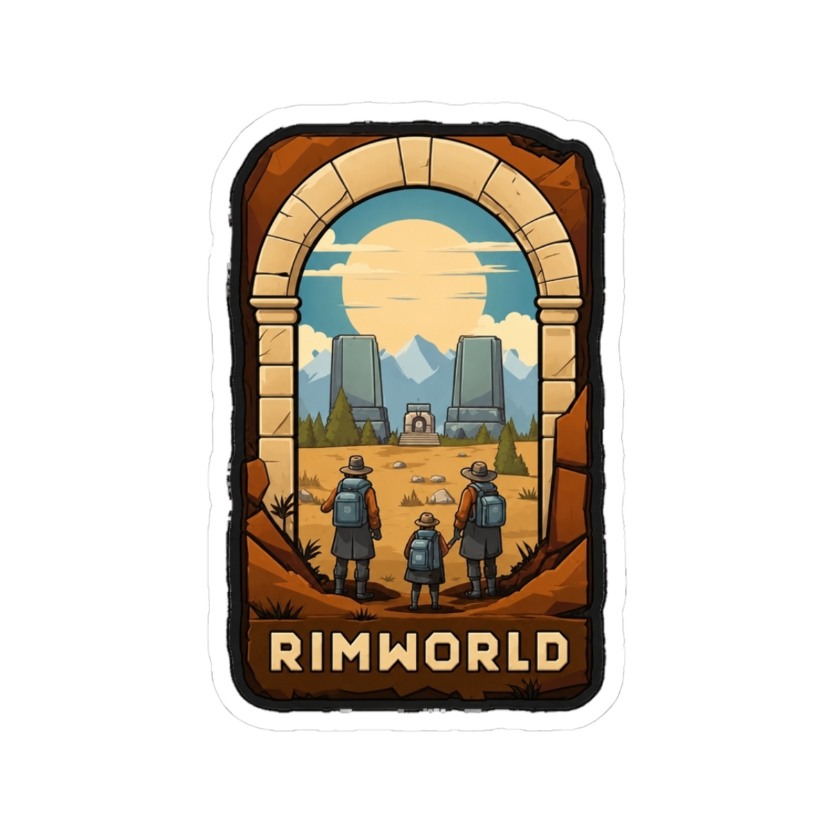 Rimworld. Brave New Colony Sticker - Official stickers merchandise