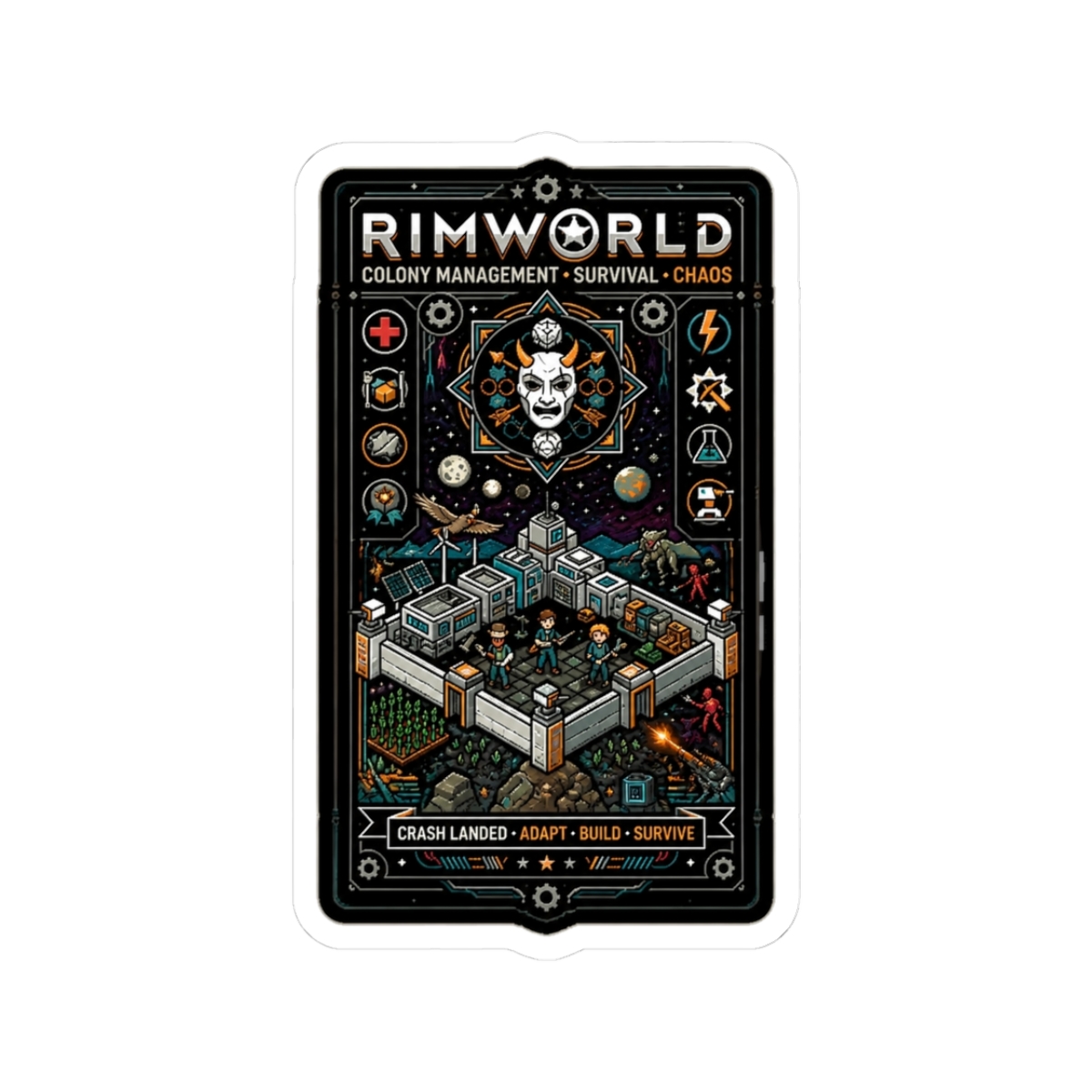Rimworld Colony Management Sticker - Official stickers merchandise