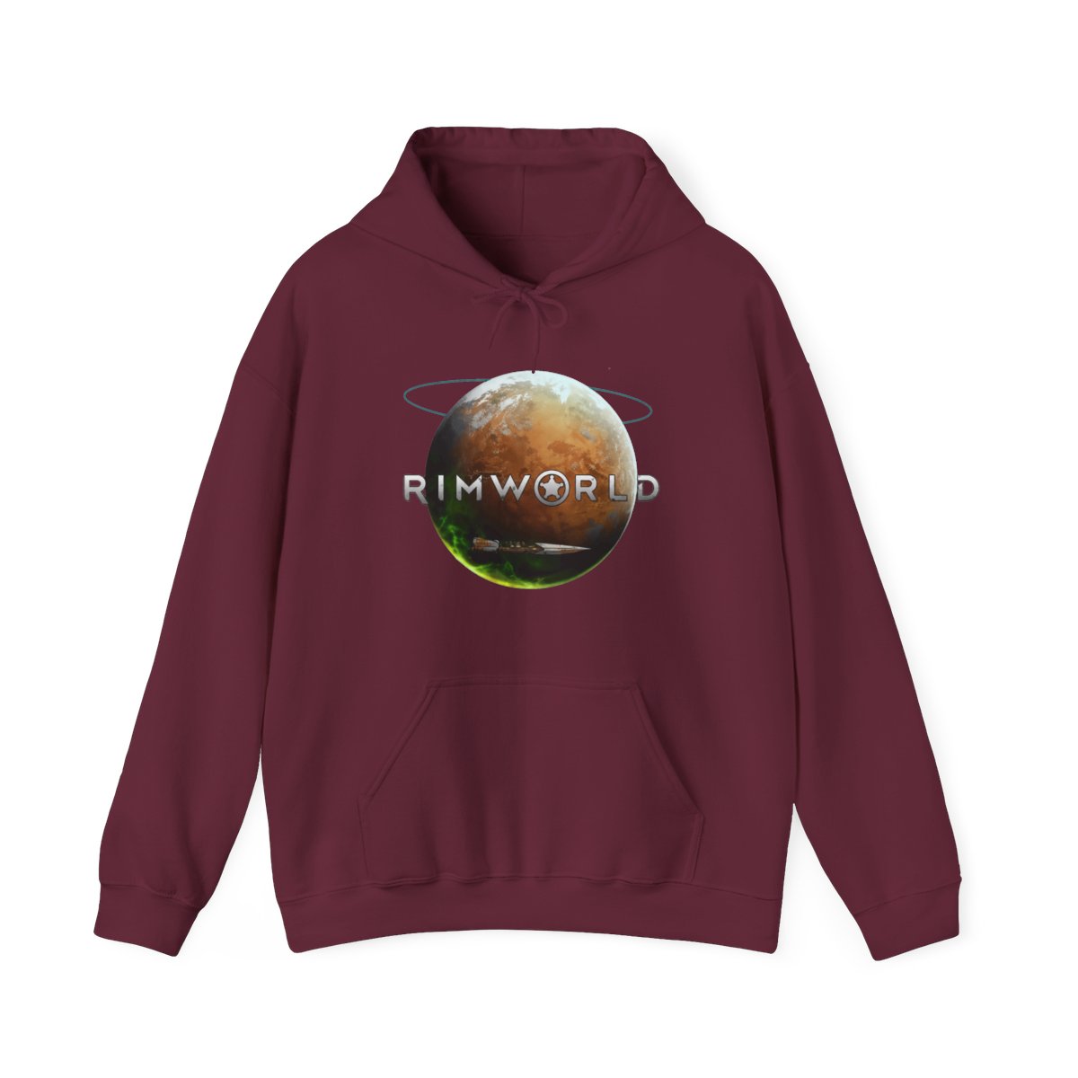 RimWorld Sci-Fi Simulation Game Planet Hoodie - alternate angle 3, merchandise