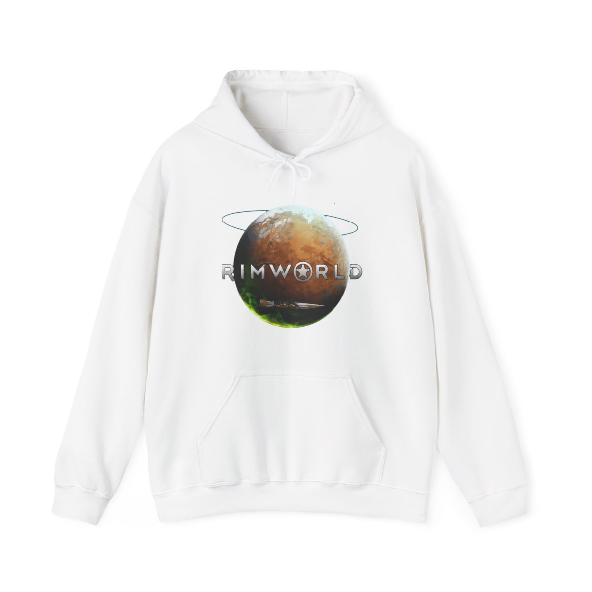 RimWorld Sci-Fi Simulation Game Planet Hoodie