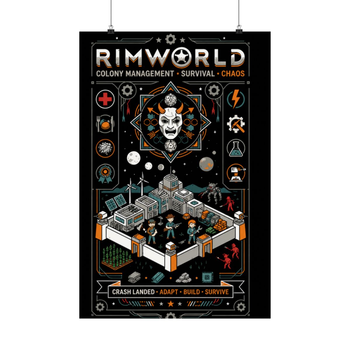 Rimworld Colony Management Posters and Art - Official posters merchandise