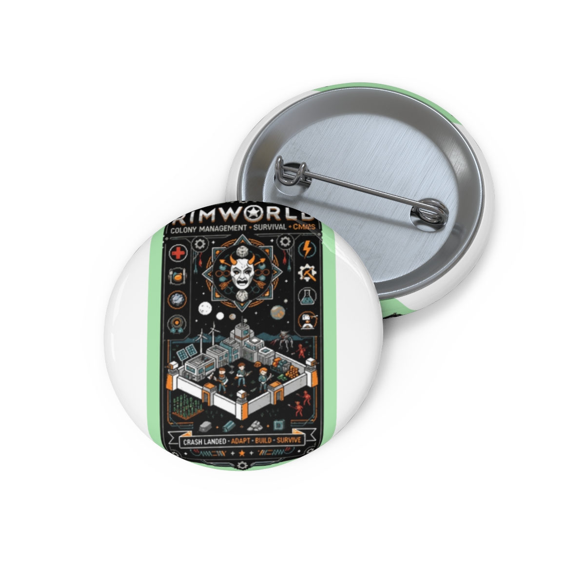 Rimworld Colony Management Pin - Official Creator merchandise
